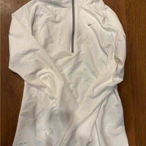 Nike White Running Top with Dri-FIT
